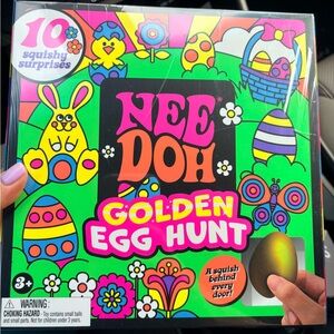 NeeDoh Golden Egg Hunt Squishy Toy - Bright Multicolor